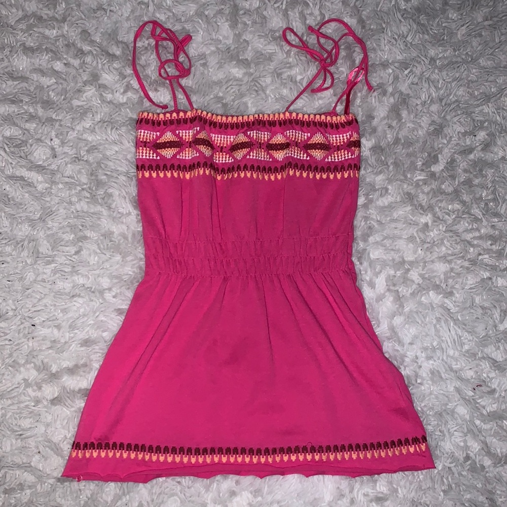 PINK Y2K STRING TOP !! SIZE S